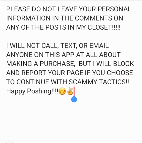 Other - I REPORT AND BLOCK SCAMS!!!!🙂😉